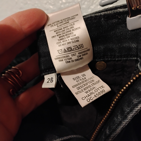 Hudson sz 26 faded black jeans - Picture 6 of 6